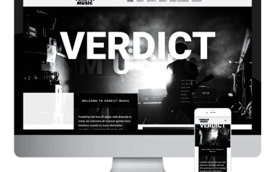 Website Design for Verdict Music
