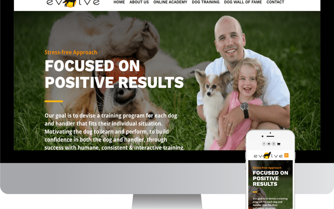 Website Design for Evolve Dog Training | Mattapoisett , MA
