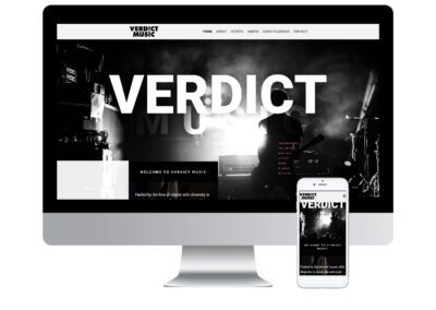 Verdict Music Web Design