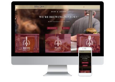 Moby Dick Brewing Web Design