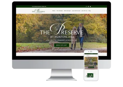 The Preserve at Hunters Hill Web Design