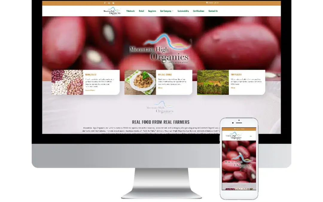Mountain High Organics Web Design