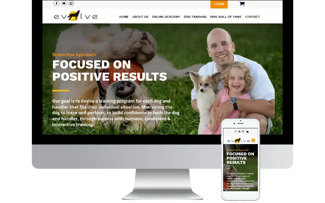 Evolve Dog Training Web Design
