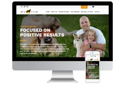 Evolve Dog Training Web Design
