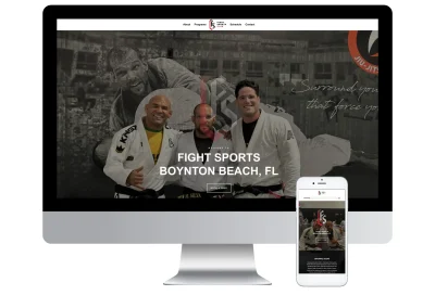 Fight Sports Web Design