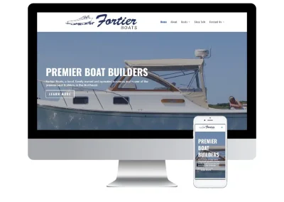 Fortier Boats Web Design