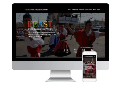 Feast of the Blessed Sacrement Web Design