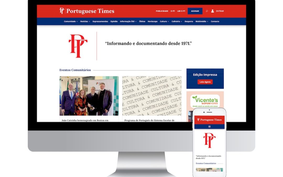 Portuguese Times Web Design