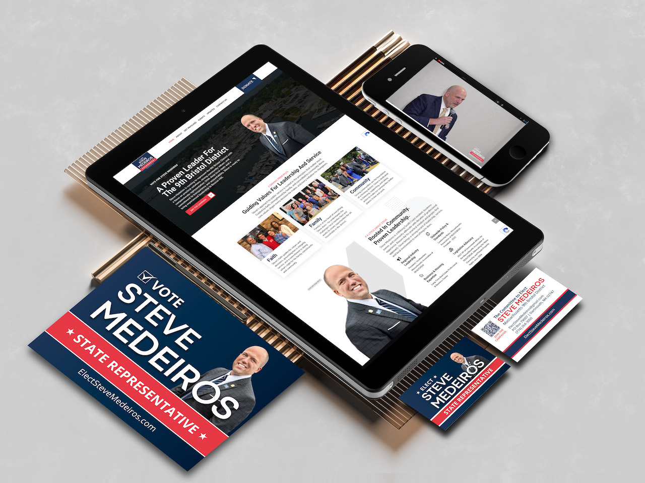 Committee to Elect Steve Medeiros – Brand Development Campaign